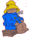 Orso Paddington da colorare